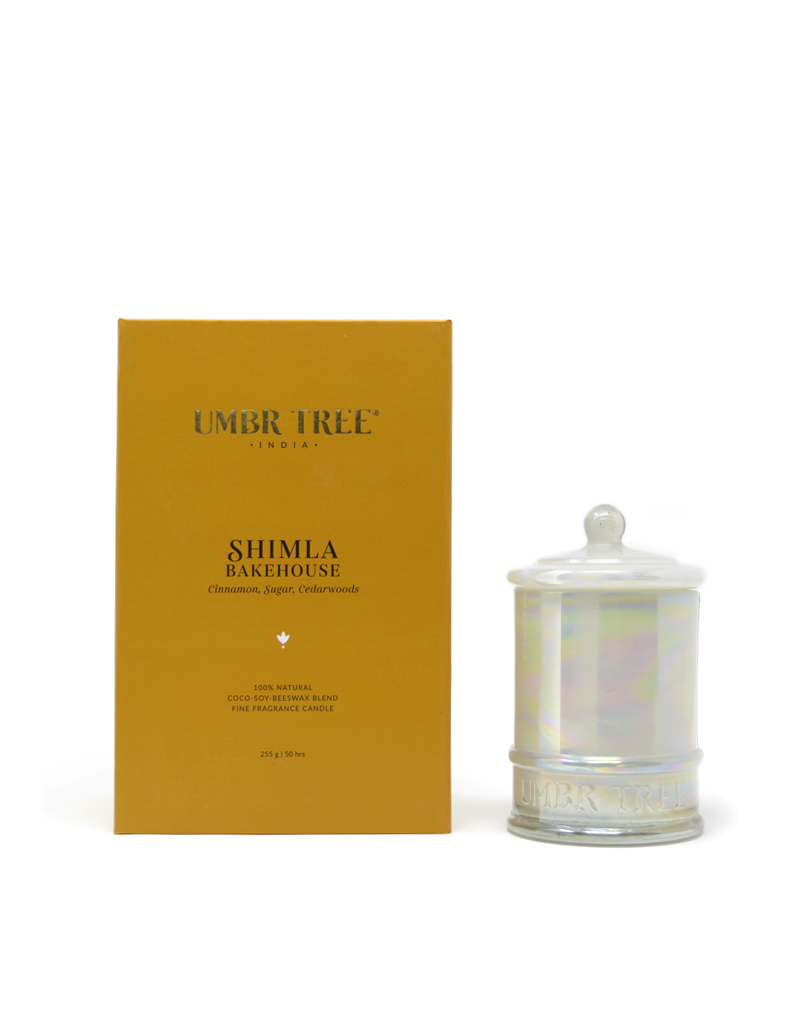 Umbr Tree fine home fragrance candle. Soul of India Collection. Shimla Bakehouse. cinnamon sugar cedarwood. Home perfume. Soy wax, Coconut wax, palm wax, bees wax. All natural wax fragrance candles. Scented candles. Bangalore India candles. gift set candles. Fragrance gift set candles. Home perfume candles. Gift set candles. Candle shop. Fine Home Fragrance Shop. Natural air purifier. no additives no dyes no paraffin no petroleum no chemicals no phthalates no parabens no sulfates cruelty free vegan organic ingredients