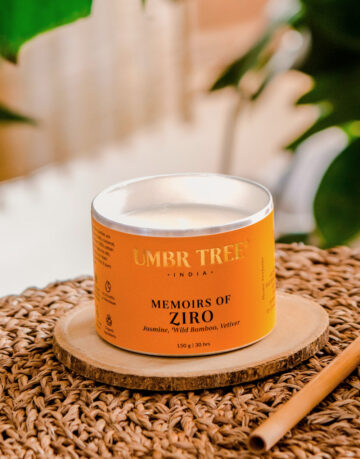 Umbr Tree fine home fragrance candle. Soul of India Collection. Memoirs of Ziro. Jasmine vetiver wild bamboo.Home perfume. Soy wax, Coconut wax, palm wax, bees wax. All natural wax fragrance candles. Scented candles. Bangalore India candles. gift set candles. Fragrance gift set candles. Home perfume candles. Gift set candles. Candle shop. Fine Home Fragrance Shop. Traveller tin Natural air purifier. no additives no dyes no paraffin no petroleum no chemicals no phthalates no parabens no sulfates cruelty free vegan organic ingredients